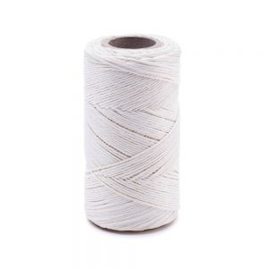 Nitka lniana Modena Nabłyszczana biała 100g/120m